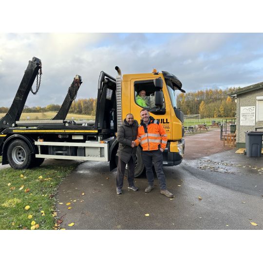 Helping the local Community, Clean up day @ Millmoor Juniors Football Club assisted by Ron Hull Group.